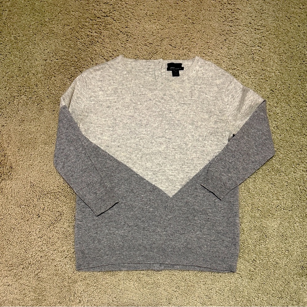 JCrew Colorblock Cashmere Sweater